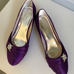 Size 9 purple heels shoes by ElegantPark.